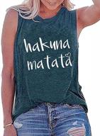 stay cool and fashionable this summer with ecdahicc women's graphic vest and letter print tank tops logo