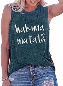 img 2 attached to Stay Cool And Fashionable This Summer With ECDAHICC Women'S Graphic Vest And Letter Print Tank Tops