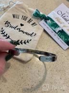 img 1 attached to Bridesmaid Proposal Gifts Adjustable Bracelets - I Couldn'T Say I DO Without You Stainless Steel Engraved Cuff Wedding Bangle For Bride Tribe Bridesmaid Maid Of Honor review by Phillip Ellis