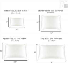 img 2 attached to Queen Size MYK 100% Natural Mulberry Silk Pillowcase - 22 Momme, OKEO-TEX Certified, Hypoallergenic - Indigo