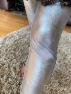 img 1 attached to Girls' Loxdonz Liquid 💃 Metallic Footless Leggings - Fashion Apparel review by April Irvin