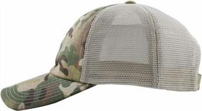 img 2 attached to HH HOFNEN Unisex Baseball Cap With Mesh Back And Adjustable Cotton Dad Hat - Plain Design