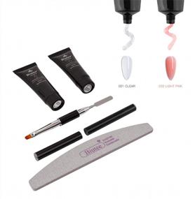 img 3 attached to Get Salon-Worthy Nails With Biutee Poly Gel Nail Kit - Perfect For Beginners!