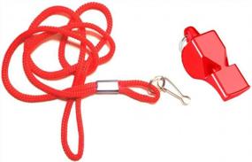 img 2 attached to Professional Emergency Whistles, Pack Of 3 With Lanyards - Loud And Pealess For Lifeguard Rescue, Survival And Self-Defense