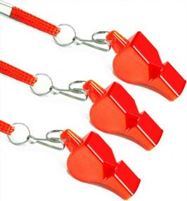 img 4 attached to Professional Emergency Whistles, Pack Of 3 With Lanyards - Loud And Pealess For Lifeguard Rescue, Survival And Self-Defense