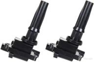 🔥 ena set of 2 ignition coil pack for kia optima santa fe magentis sonata l4 2.4l, compatible with uf-285 c1226 - replacement option логотип