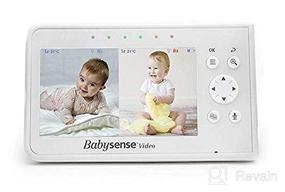 img 4 attached to 👶 Enhanced Split-Screen Video Baby Monitor V43 - Parent Unit