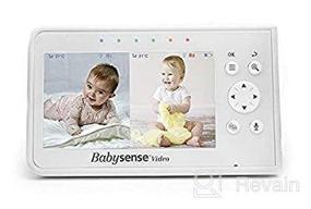 img 1 attached to 👶 Enhanced Split-Screen Video Baby Monitor V43 - Parent Unit