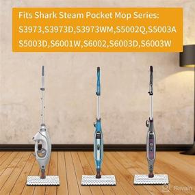 img 1 attached to XIMOON S3973D Genius Steam Mop Pads for Shark Lift-Away & Genius Steam Pocket Mop System: Enhanced Cleaning Accessories (2-Pack)