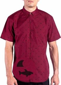 img 4 attached to Shop The Best Range Of Visive Men'S Short Sleeve Button-Down Printed Shirts With 45+ Novelty Prints In Sizes S - 4XL