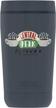 stay caffeinated on the go with friends central perk guardian collection tumbler - vacuum insulated, 12oz, stainless steel logo