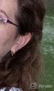 картинка 1 прикреплена к отзыву Huggie Hoop Earrings For Women, S925 Sterling Silver Post 14K Gold Plated Evil Eye Star Butterfly Spike Cross Hoop Dangle Small Hoop Huggie Earrings Minimalist Hypoallergenic Jewelry Gifts For Women от Mdl Thurston