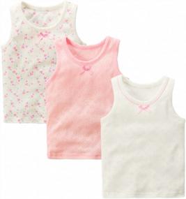 img 4 attached to VeaRin Toddler Little Girls' 3 Pack Tanks Tops Camisoles Undershirts