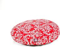 🐾 majestic pet red french round pet bed: the perfect cozy retreat for your medium-sized furry companion logo