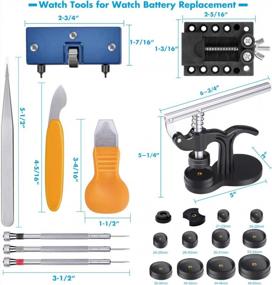 img 2 attached to Watch Repair Kit, Cridoz 181Pcs Watch Tools Kit Including Watch Link Removal Tool, Watch Case Back Opener, Watch Press Tool And Instruction Manual For Watch Band Sizing And Watch Battery Replacement