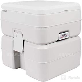 img 3 attached to SEAFLO Portable Toilet - Ideal for RV, Boat, and Camping with 5.3 Gallon Capacity