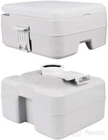 img 2 attached to SEAFLO Portable Toilet - Ideal for RV, Boat, and Camping with 5.3 Gallon Capacity