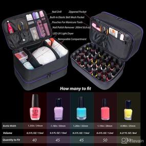 img 3 attached to 💅 Polish Organizer Bottles for Foot, Hand & Nail Care by ButterFox