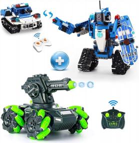 img 4 attached to VERTOY Robot Building Kit And RC Cars Tank Toy For Kids, STEM Arts And Crafts Toys For 6-12 Year Old Boys, Best Christmas Birthday Gifts For Girls And Boys, Value 2 Packs
