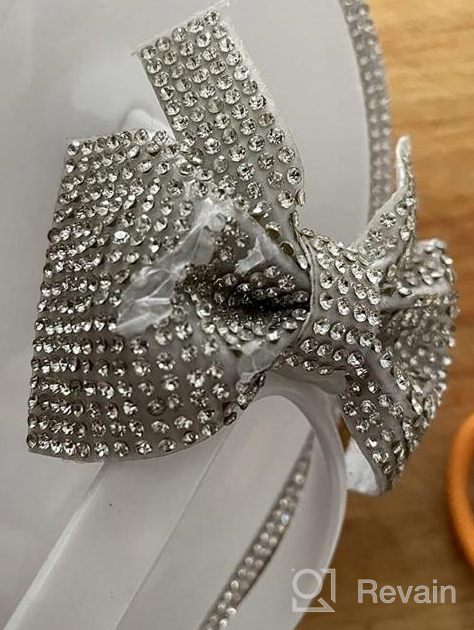 img 1 attached to 👡 LUFFYMOMO Rhinestone Flip Flops for Women - Beach Ready Flat Thong Sandals review by Matthew Fleming