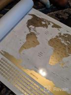 img 1 attached to Discover The World In Style: XL Scratch Off Map With Flags & US States - Perfect Travel Companion! review by Chris Bertoli