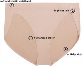 img 3 attached to DANSHOW Professional Ballet Briefs For Women And Girls: Ultimate Comfort And Support For Dance And Gymnastics