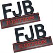 2pcs fjb edition truck bumper stickers logo