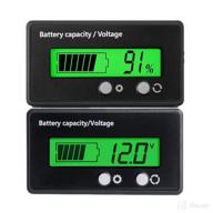 🔋 dc12v-84v golf cart battery meter & capacity monitor indicator with lcd display + green backlight, waterproof & rv-level gauge tester for auto car vehicle - lithium & acid battery compatible logo