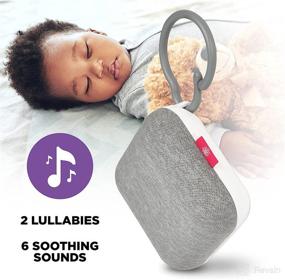 img 3 attached to 🔉 Project Nursery Portable Sound Soother: White Noise Machine and Sleep Aid for Baby, 8 Calming Sounds, 2 Lullabies, Sleep Timer, Volume Control, Gray