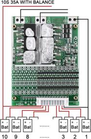 img 3 attached to 🔋 36V 35A BMS PCB Protection Board with Balancing for Li-ion Battery Cell Pack: Enhanced Performance and Safety