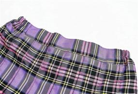 img 2 attached to 👗 Cromoncent Junior Pleated School Uniform Girls' Clothing - Stylish Skirts & Skorts for All-Day Comfort