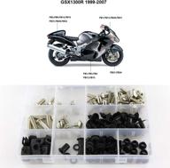 🏍️ xitomer complete fairing bolts for gsx1300r hayabusa (1999-2007) - silver bodywork screws & mounting kit логотип