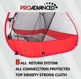 img 1 attached to Master Your Swing With The PROADVANCED Infinity Pop Up Net - Ultimate Multisport Indoor/Outdoor Hitting Net With Ball-Return System