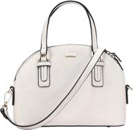 👜 stylish crossbody classic double satchel shoulder women's handbags & wallets - sleek satchels for fashion-forward women logo