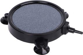 img 4 attached to Umoonfine 5 Inch Air Stone Disc Bubbler Diffuser for Aquariums and Hydroponics - Enhancing Oxygen Levels for Fish Tanks