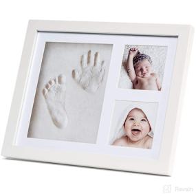 img 3 attached to Kay&amp;Max Baby Handprint &amp; Footprint Kit Sale - Premium No Mold and Non Toxic Clay with Keepsake Wood Picture Frame Box