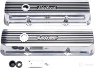 edelbrock 4277 polished raised overall logo