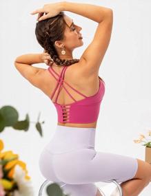 img 2 attached to Lavento Women'S Longline Sports Bra - Medium Support For Optimal Yoga And Workout Experience