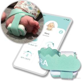 img 4 attached to NORA Smart Sock Baby Monitor (2023 Standard): Birth to 3 Years, Heart Rate Alert, Sleep Position Alert, Temperature, Sleep Tracking, 30ft Bluetooth, iOS & Android-Compatible.