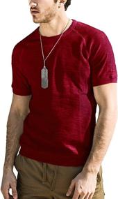 img 1 attached to Men'S Slim Bottoming T-Shirt: PEGENO Spring-Summer Short-Sleeve Shirts