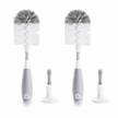 efficient cleaning with munchkin grey bristle bottle brush - 2 pack logo