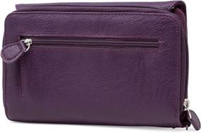 img 1 attached to Womens Blocking Organizer Removable Wristlet Women's Handbags & Wallets ~ Wristlets