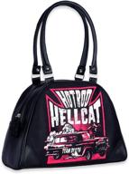 hotrod hellcat bowler purse baron women's handbags & wallets : top-handle bags logo