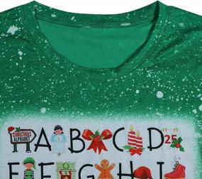 img 3 attached to Women'S Funny Alphabet Christmas Teacher T-Shirt - Inspirational Kindergarten Teaching Tee
