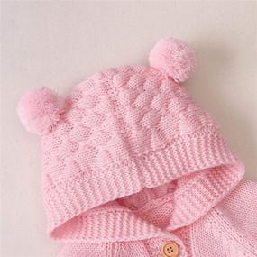 img 3 attached to Puseky Knitted Toddler Sweater Outwear Apparel & Accessories Baby Boys - Clothing