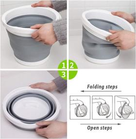 img 2 attached to 10L Premium Collapsible Bucket - Fishing Water Pail for Hiking, Camping & Household Cleaning