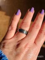 img 1 attached to Hijones Unisex Celtic Dragon Spinner Ring - Stainless Steel Wedding Band with Carbide Fiber Inlay review by Cody Siger