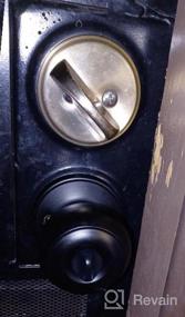 img 5 attached to Round Matte Black Door Knob Lock Set For Interior Bedroom, Bathroom & Closet Doors (TICONN Passage, 2 Pack)