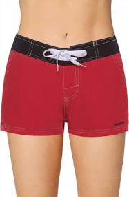 img 4 attached to Stay Active & Comfortable With Meegsking Women'S Quick Dry Sports Board Shorts