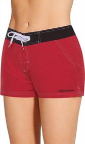 img 2 attached to Stay Active & Comfortable With Meegsking Women'S Quick Dry Sports Board Shorts